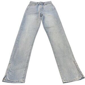 Guess Mom Jeans Womens 24 High Rise Light Wash Denim Baggy Distressed 80s 90s